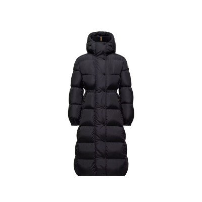 MONCLER CHAMER WOOL-TRIMMED HOODED LONG DOWN JACKET K20931C00022539ZD
